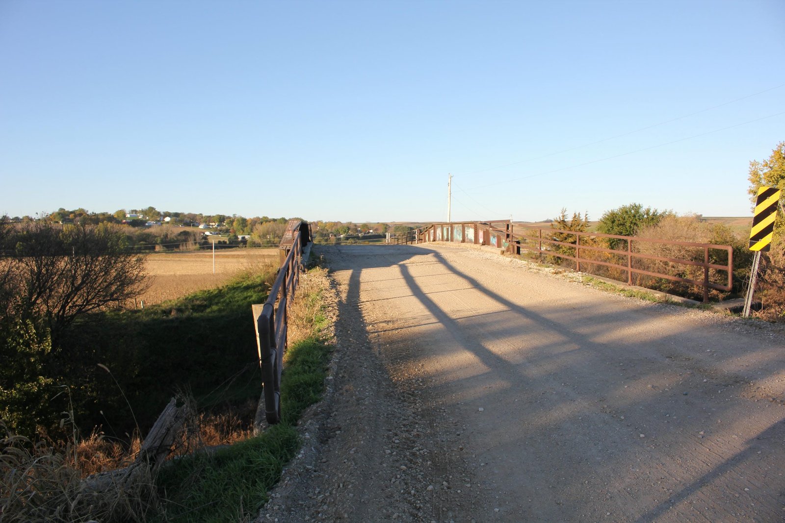 Looking south